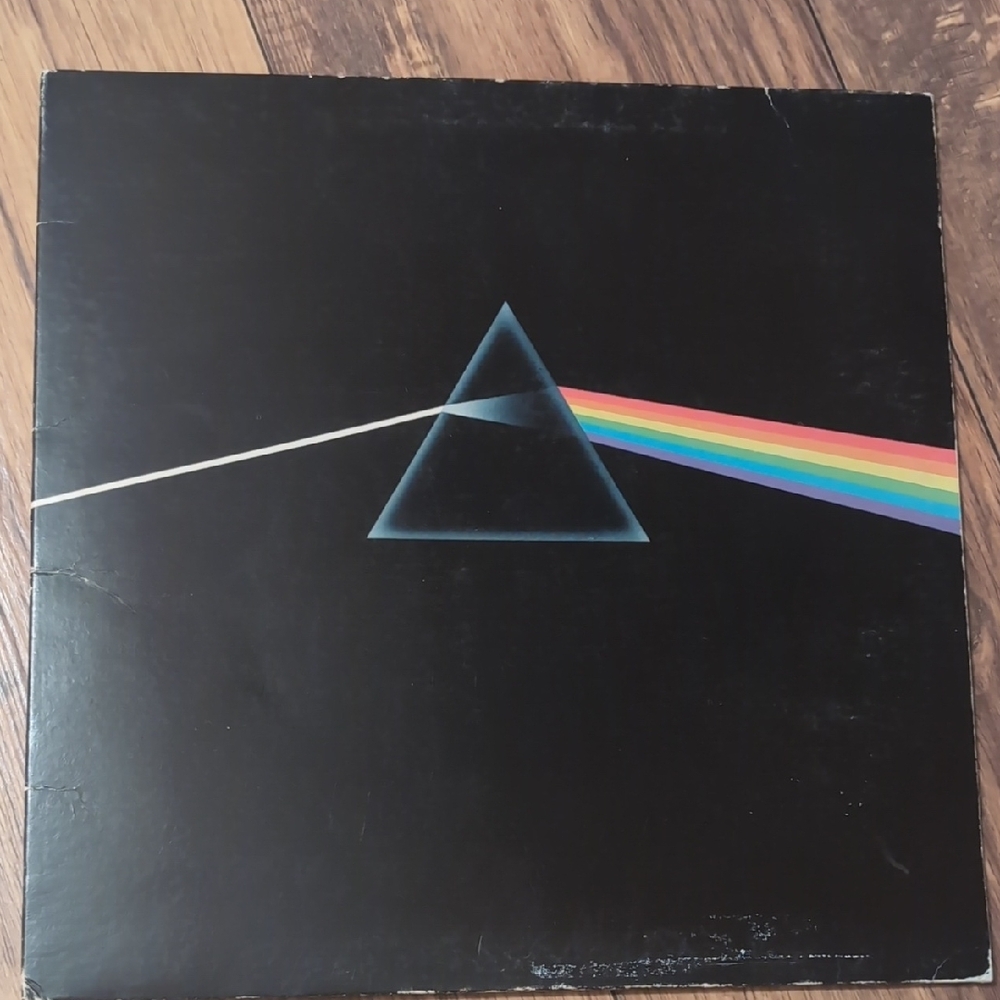 Black Album Cover with Prism Design